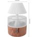 TOPINCN 260ml Raindrop Essential Oil Diffuser | Wood Grain Aromatherapy & Colorful Night Light | Auto Shut Off | US Plug - Buy Online on GoSupps.com