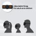 3D Contoured Sleep Eye Mask | Light Blocking | Soft & Comfortable | for Men and Women | Perfect for Travel, Nap, and Meditation - Black - Buy Online on GoSupps.com