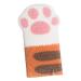 TOYANDONA Bath Cotton Shower Puff Sponge Soft Bath Sponge Cartoon Bath Bath Exfoliating Mitt Shower Mittens Wash Bath Towel Hydrophilic Animal Toddler Bagne Orange 12.5X7.5X2CM
