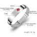 Free Customized Surgical Steel Medical Alert Allergy Bracelet - Adjustable ID Bangle for Emergency Aid | International Shipping Available - Buy Online on GoSupps.com