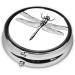 Dragonfly Printed Mini Round Pill Box | 3 Compartment Travel Organizer | Portable Medicine Case for Home & Office - Buy Online on GoSupps.com