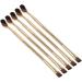 Toothbrush Brush Soft Hair Gold Electroplating Handle Double Ended Makeup Eyebrow Brush Multiple Use for BB Cream Brow Powder Ergonomic Handle Makeup Brush Set with - Buy Online on GoSupps.com