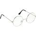 Trixes Round Glasses - Beatles Retro Sixties Style Clear Lens - Classic Vintage Silver Geek Accessories for Cosplay & Retro Parties - Buy Online on GoSupps.com