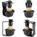 Ankroyu 3-Part Professional Men's Razor Brush Holder Set - Premium Black Nylon Shaving Set for Men - Buy Online on GoSupps.com