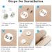 Hysagtek 40 Sets Magnetic Button Clasps Snaps Fasteners for DIY Crafts, Sewing, Knitting - 4 Colors (14mm) - Buy Online on GoSupps.com