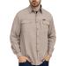 WORK IDEA Men's Sun Protection Hiking Shirt UPF 50+ UV Quick Dry Cooling Long Sleeve Fishing Shirt - Dark Beige | Size Medium - Buy Online on GoSupps.com