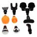 1 sentence 9 TLG massage head with fascia deep tissue massage attachments electrical massage head Exchange head deep fabric attachment attachment fitness adapter massage device 11x10x5cm black
