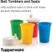 Tupperware Bell Tumblers & Seals - 7 oz (200 mL) - Dishwasher Safe & BPA Free - Durable Sippy Cup for Ages 6-24 Months - Buy Online on GoSupps.com