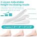 Adjustable Orthopedic Heel Lift - 3 Layer Height Increase Insoles for Leg Length Discrepancy Pain Relief for Achilles Tendonitis & Heel Spurs - Small Size (Women 4.5-9.5 | Men 6-8.5) - Transparent - Buy Online on GoSupps.com