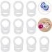 Transparent Silicone Pacifier Ring Connector - 10 Pack for MAM NUK - Durable Button Style | Ideal for Pacifier Chains - Buy Online on GoSupps.com