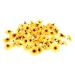 Alipis 100 pcs Fake Faux Adorns Sunflower Sunflowers Props Flower Imitation Prop Simulation Ornaments