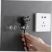 MIKIKIT 40 STK Self-Adhesive Mains Plug Hooks - Transparent Razor Holders & Wall Organizers | Perfect for Home & Office - Buy Online on GoSupps.com