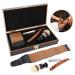 Manual Beard Shaver & Barber Shaving Kit | Straight Brush Strop Wooden Box - Premium Face Grooming Tool for Home & Barbershop - Buy Online on GoSupps.com