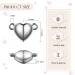 48-Piece Heart Shaped Magnetic Clasps for Jewelry - Gold & Silver Bracelet Closures | DIY Wedding Jewelry Accessories - Buy Online on GoSupps.com