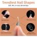 Kredioo Gel X Nail Extension Kit with 500PCS Acrylic Nail Tips & 4-in-1 Nail Glue - Beginner Fast DIY Manicure Set - Buy Online on GoSupps.com