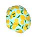 Sky Blue Lemon Shower Caps for Women - Reusable Waterproof Hair Cap with Double Protection Layers - Buy Online on GoSupps.com