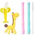 QpenguinBabies Teething Aid Baby 4 Baby Teething Ring Hollow Dental Gel Natural Silicone Teething Ring Baby Cooling