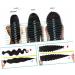 FRCOLOR Black Tape Synthetic Hairpieces Human Hair Extensions Tape Black Human Real Human Hair Full Head Clip Curly Tape in Tape in Hair Extensions Human Hair Black Wig Extend Miss Pu - Buy Online on GoSupps.com