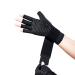 Copper Arthritis Gloves (1 Pair) Rheumatoid Compression Fingerless Gloves Black L Black Large