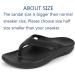 FonsBleaudy Plantar Fasciitis Sandals with Arch Support - Black, Women 9.5 / Men 8.5 - Buy Online on GoSupps.com