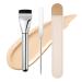 Wpsagek Flat Foundation Brush Aluminum Tube Liquid Makeup Brush - Smooth Application Makeup Tool for Travel Business Trip Home Dormitory
