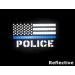 2x3.5 Reflective Thin Blue Line Police Flag Patch Rubber 2 Pcs with Hook-Fastener Backing - Buy Online on GoSupps.com