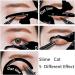 YLOIJO 8Pcs Cat Eyeliner Stencils - 4 Sets 2 in 1 Cat Shape Template for Quick Smoky Eye Makeup - Matte PVC Material for Precise Application - Buy Online on GoSupps.com