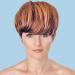 Synthetic Hair Bundles Button Women's Fluffy Black Gradient Brown Wig Fluffy Lifelike Short Straight Hair Cap Lace Front Wigs And One Size Gold - Buy Online on GoSupps.com