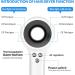 Ionic Hair Dryer Chignon Hair Blow Dryer 1600W Lightweight Fast Drying with 2 Concentrator Nozzles 3 Temperature /2 Speed for Home Travel - Buy Online on GoSupps.com