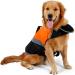 Rantow Dog Life Jacket with Superior Buoyancy & Rescue Handle - High Visibility Float Coat Dog Lifesaver Vest in Beach Pool Boating Safety Swimsuit Preserver (M Orange) M Orange - Buy Online on GoSupps.com