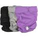 Petmia Washable Diapers for Dogs | Hygiene Underpants for Dogs in Heat | 5 Sizes XS to XL | 3-Pack Beige Black Purple - Buy Online on GoSupps.com