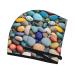 Beach Colored Pebbles Coral Velvet Dry Hair Cap | Perfect for Home Travel Pool Parties & More - Buy Online on GoSupps.com