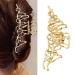 Large Metal Hair Claw Clips Metal Liquid Hair Clips for Thick Hair Vintage Geometric Hair Barrettes Gold Hairpin Big Hold Non-Slip Hair Catch Barrettes Jaw Clamps for Thick Thin Hair Accessories
