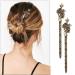 Buy 12 PCS Antique Bronze Chinese Hair Sticks - Vintage Decorative Hairpins for DIY Hair Accessories - Buy Online on GoSupps.com