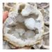Natural Crystal Rough Natural White Agate Geode Slice Quartz Crystal Cluster MineralsCrystal Home Decoration for Decoration Stone Generator HOMEZHOU 2pcs
