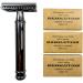 Safety Razor 3-Piece Set | 85mm Chrome-Plated Handle + 30 FREE Blades | International Shipping Available - Buy Online on GoSupps.com