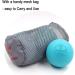 KSONE Lacrosse Massage Ball Set - Deep Tissue Muscle Roller - Hard and Soft Balls with Mini Ball - Blue - Buy Online on GoSupps.com