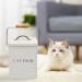 Geyecete Cat Treats & Food Storage Tin with Lid and Spoon - White - Buy Online on GoSupps.com