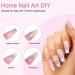 French Gel Nail Tips - 150pcs Medium Coffin Press On Soft Gel Fake Nails with Pre-Applied Primer & Base Coat - 15 Sizes for DIY Nail Extensions - Buy Online on GoSupps.com