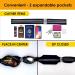 WATER-RESISTANT Running Belt for Men and Women | Reflective Phone Holder | Fits Most Cell Phones | Running Waist Pack and Money Belt - Black - Buy Online on GoSupps.com