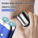 2024 New Upgrade Pocket Shaver USB Mini Shavers for Men IPX6 Waterproof Compact Electric Shaver Electric Mini Portable Razor Double Head Razor for Home Car Travel (Green) - Buy Online on GoSupps.com