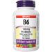 Webber Naturals Vitamin B6 Pyridoxine 100 mg 120 Tablets Supports Energy Metabolism Vegan
