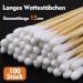 100 Long Cotton Swabs - 15cm Large Head Wooden Ear Sticks for Makeup Cleaning Beauty and Nails - International Shipping - Buy Online on GoSupps.com