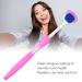 10-Piece Silicone Tongue Scraper Set - Dual Action Oral Hygiene Tool for Adults & Kids - Long Handle Pink - Buy Online on GoSupps.com