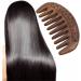 Comb Golden Sandalwood Comb Massage Coarse Teeth wooden comb - Buy Online on GoSupps.com