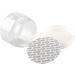 Tianzd 6-Piece Transparent Plastic Cream Can Set - 150ml Containers with White Lid & Spatulas for Cosmetics - Buy Online on GoSupps.com