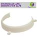 Mars Wellness White Plate Guard Fits 7.5-11.75 Inch Plates Prevent Spills Microwave/Dishwasher Safe Ideal for Disabled, Elderly, and Handicapped Pack of 1 - Buy Online on GoSupps.com