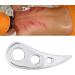 Verdant Touch Gua Sha Plate | Stainless Steel Scraping Massage Tool | Pain Relief & Therapy | 15cm - Buy Online on GoSupps.com