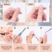 ACWOO 4 in 1 Cuticle Nippers with Pusher | Heavy Duty Stainless Steel Manicure Tools | Nail & Toenail Clippers for Damaged Nails - Titanium - Buy Online on GoSupps.com