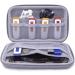 Diabetic Supplies Travel Case - Organize Glucose Meter, Test Strips, Lancets, Pens, Syringes - Hard Shell Protective Bag - Gray - Buy Online on GoSupps.com
